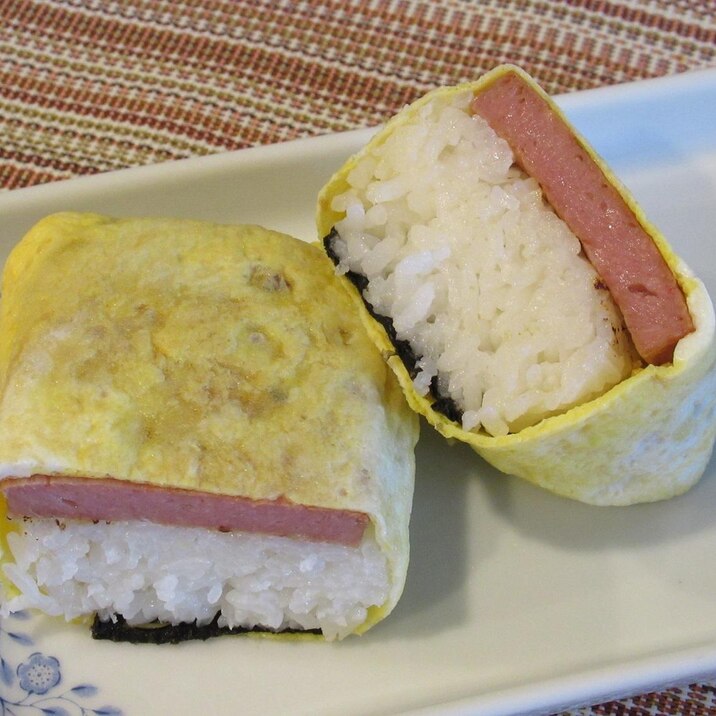 たまご巻きスパムおにぎり レシピ 作り方 By みーちゃん6914 楽天レシピ